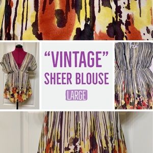 Vintage Sheer Blouse
